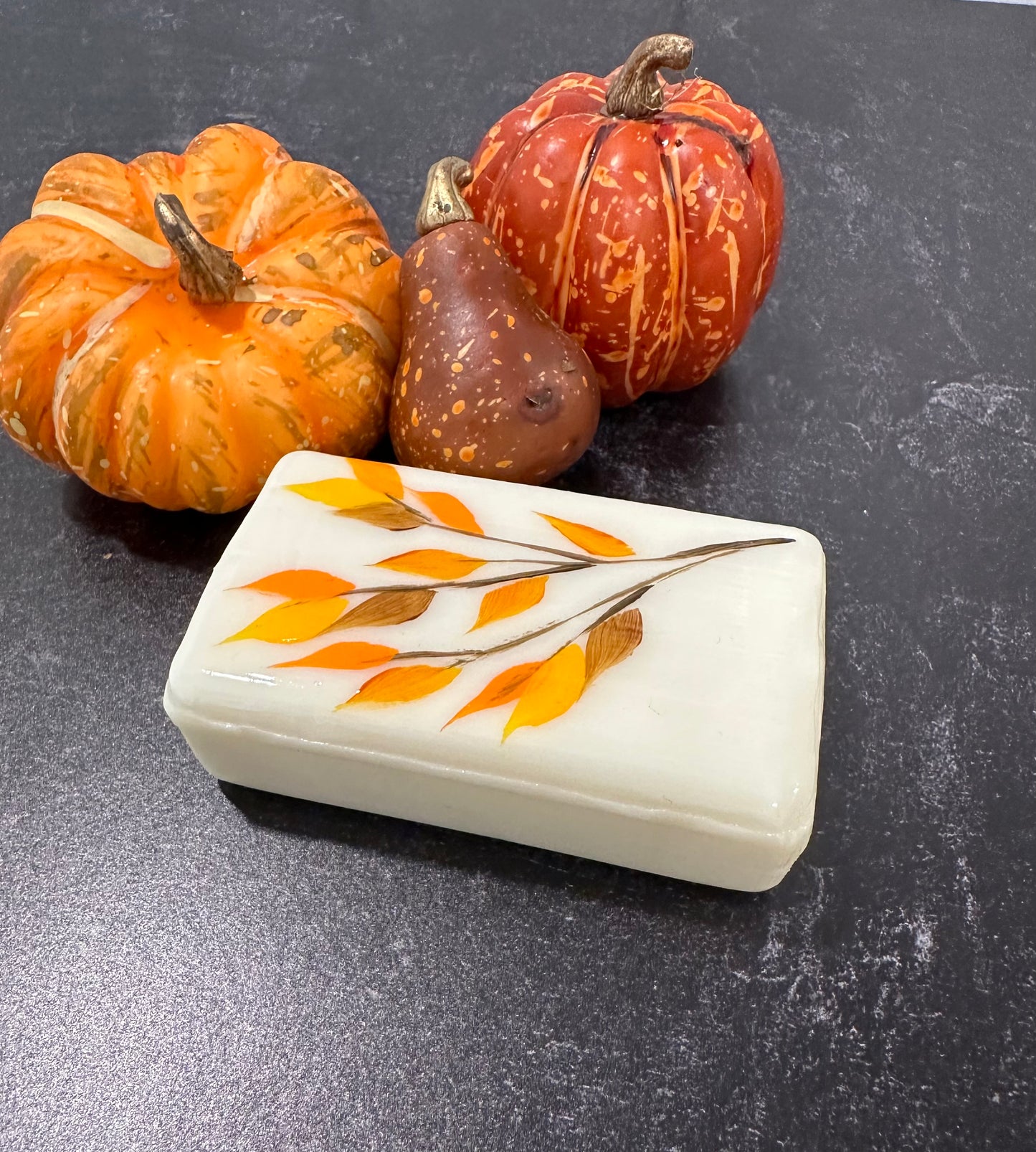Autumn Leaves Hand Painted Fall Soap