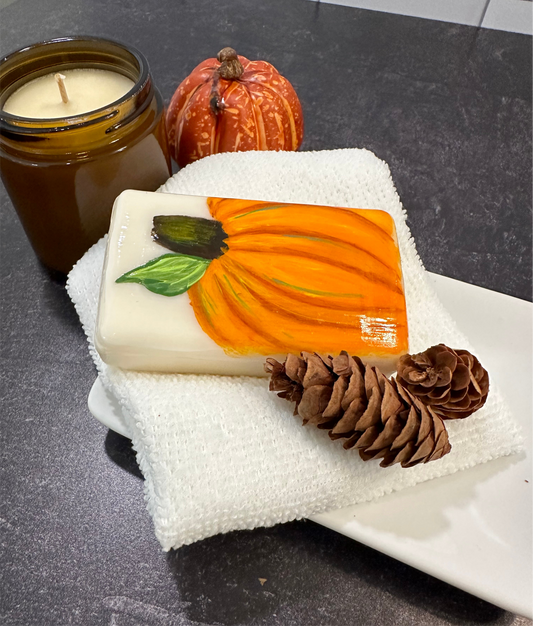Top O' The Pumpkin Hand Painted Fall Soap