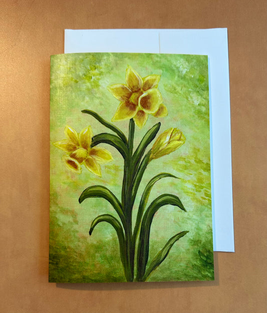 "Daffodils" Printed Fine Art Card