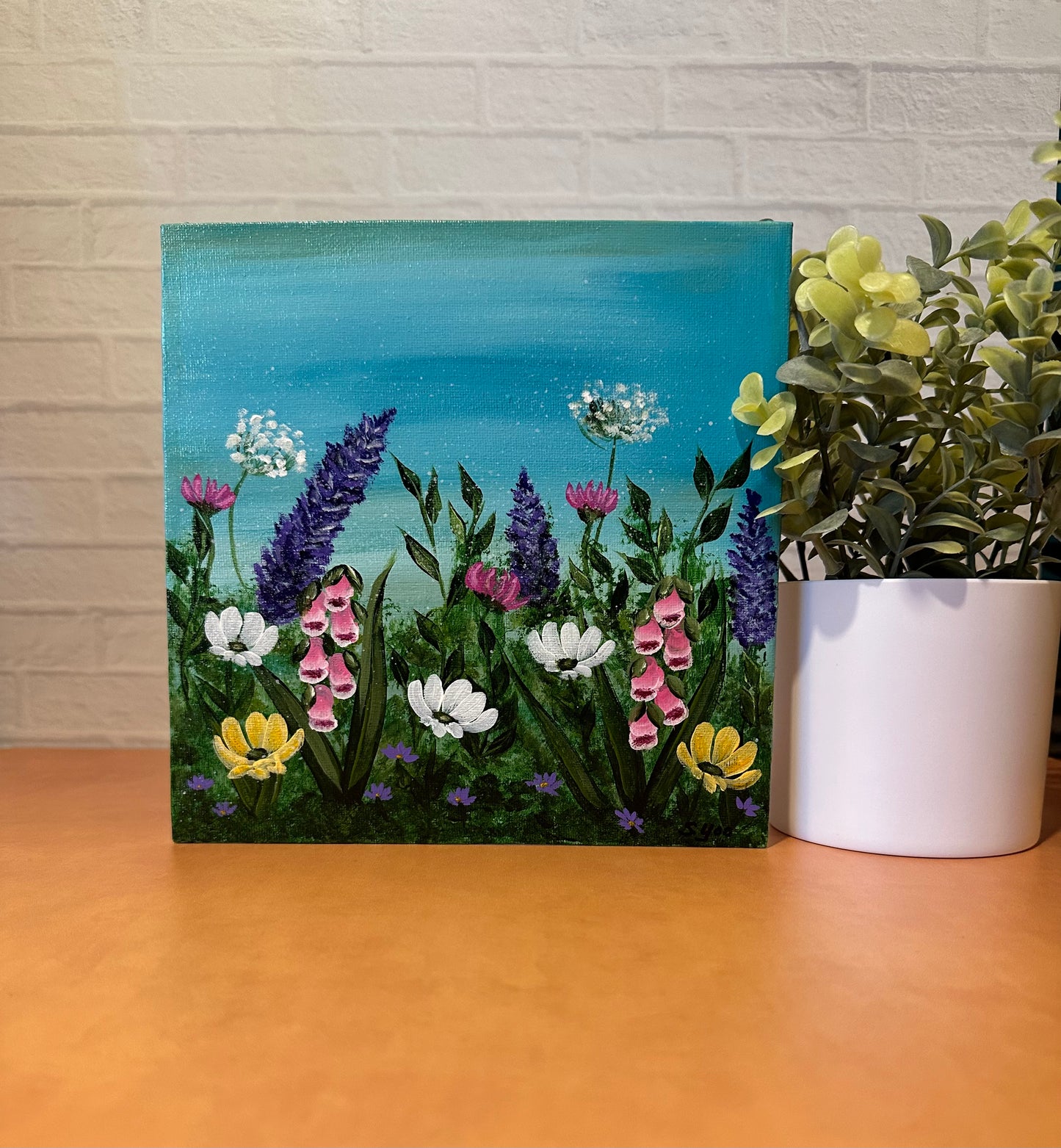 Wildflowers Acrylic Fine Art Painting