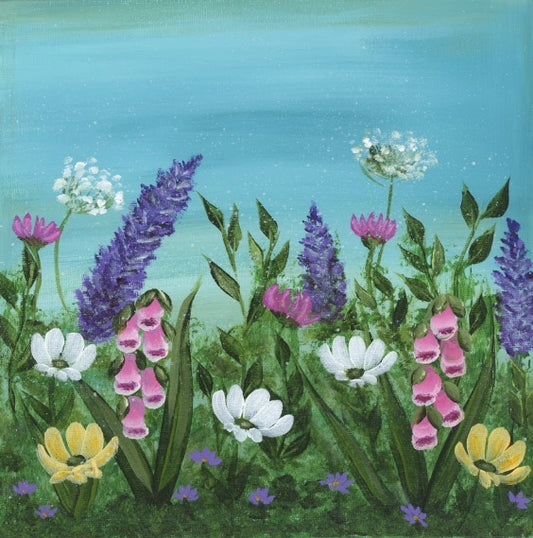 Wildflowers Fine Art Acrylic Painting