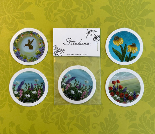 Wildflower Art Stickers