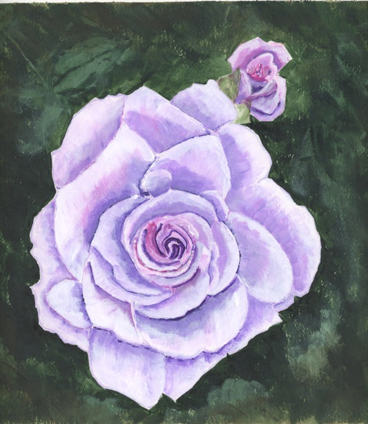Violet Purple Rose Fine Art Print